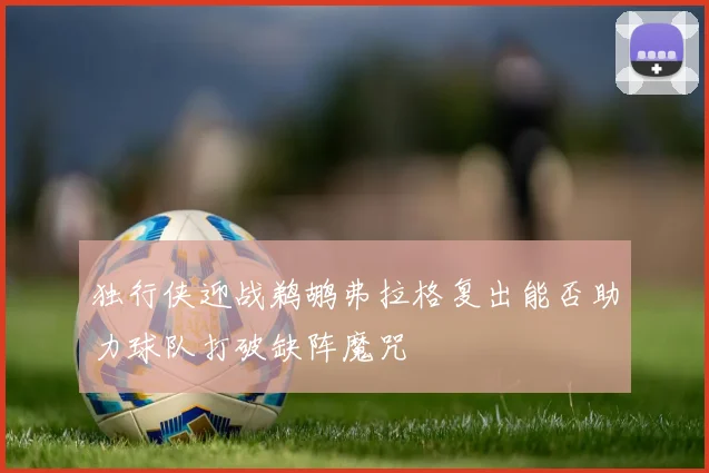 独行侠迎战鹈鹕弗拉格复出能否助力球队打破缺阵魔咒